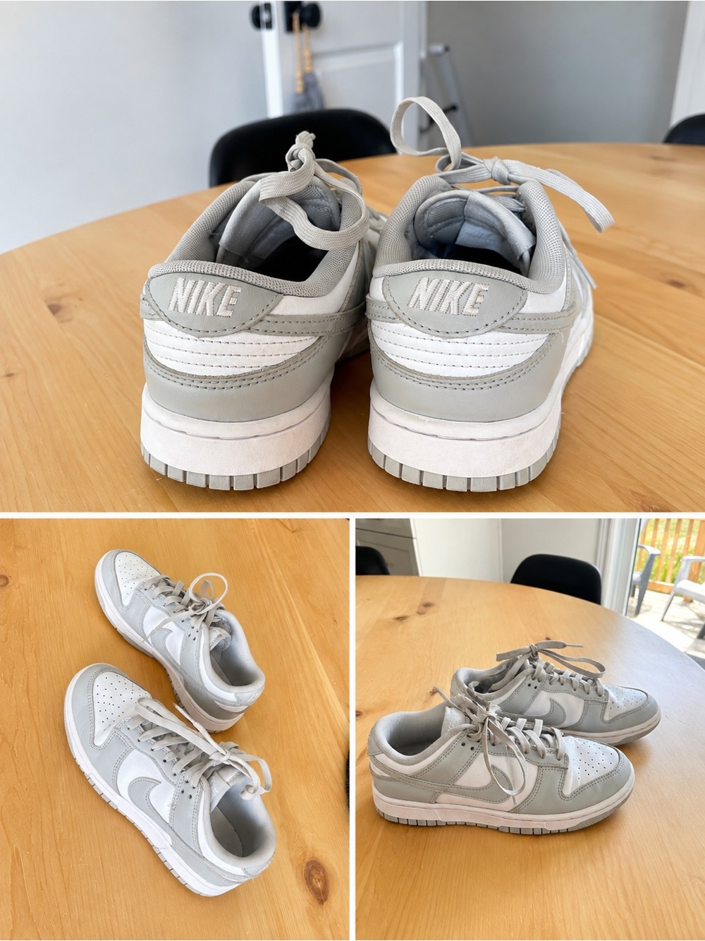 Nike Dunks Sneakers in Gray and White